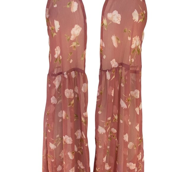 Lauren Conrad Sheer Floral Duster Kimono Cover-up Cottagecore Boho Hippie-OS - Picture 3 of 11